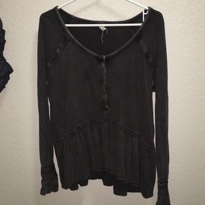 FREE PEOPLE babydoll Henley